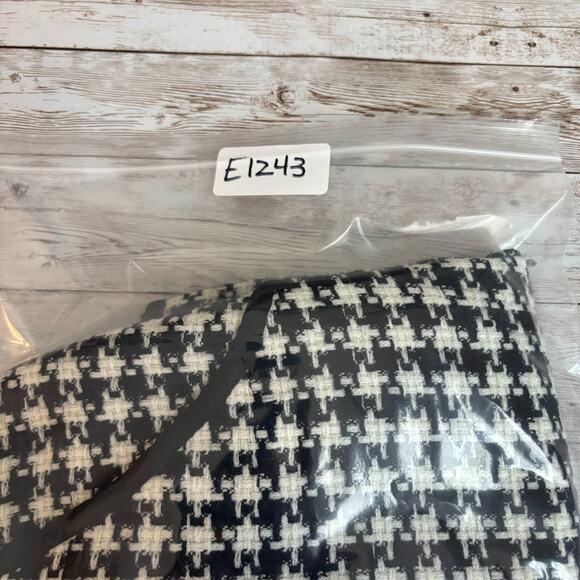 Y2k Houndstooth Mini Skirt Large Academia Preppy Twee Pockets Schoolgirl Lined - Picture 8 of 8